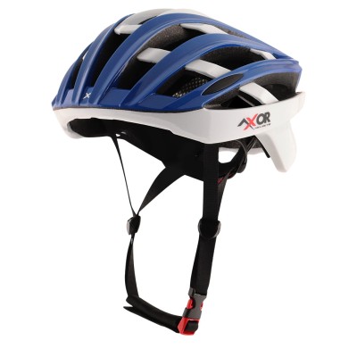 Axor Bicycle Helmet-White & Blue