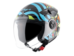 Vega Blaze Helmet-Black & Neon Yellow