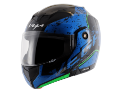 Vega Bolt color - Blue  & Black Helmet