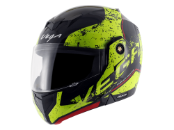 Vega Bolt color - Neon Yellow & Black Helmet