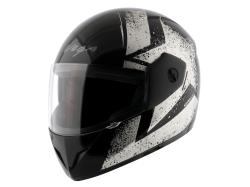 Vega Bolt color - Black & Silver Helmet