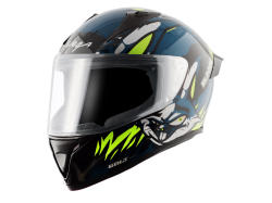 Vega Bolt Bunny - Green & Blue Helmet