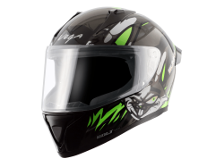 Vega Bolt Bunny - Green & Black  Helmet