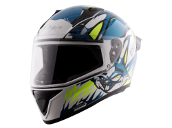 Vega Bolt Bunny - Blue & White  Helmet