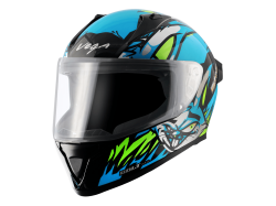 Vega Bolt Bunny - Sky Blue & Black  Helmet