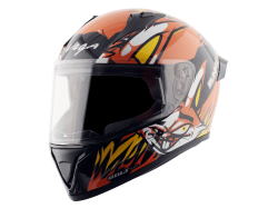 Vega Bolt Bunny - Orange & Black Helmet