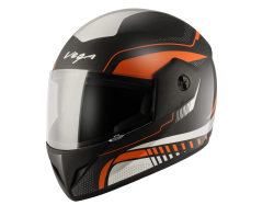 Vega Bolt color - Black & Orange Helmet