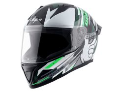 Vega Bolt Dice - Black & White Helmet