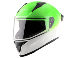 Vega Bolt Dual color - Green & White Helmet