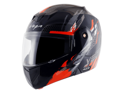 Vega Bolt color - Black & Orange Helmet