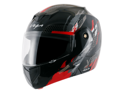 Vega Bolt color - Black & Red Helmet