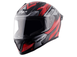 Vega Bolt color - Red & black Helmet