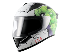 Vega Bolt color - White & Green  Helmet