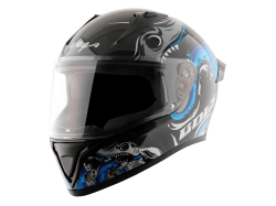 Vega Bolt color - Blue & black Helmet