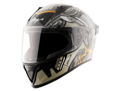 Vega Bolt color - Black & Grey Helmet