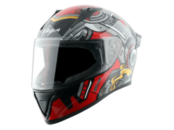 Vega Bolt color - Black & Red Helmet