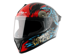 Vega Bolt color - Black & Blue Helmet