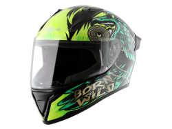 Vega Bolt color - Black & Yellow Helmet