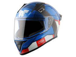 Vega Bolt color - Red & Blue Helmet