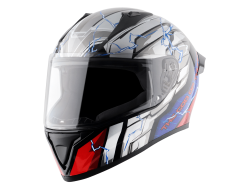 Vega Bolt color - Red & black Helmet