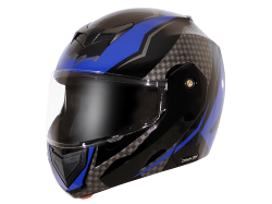 Vega Bolt color - Blue & Black Helmet