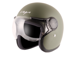 Vega Jet Helmet-Dull Army Green