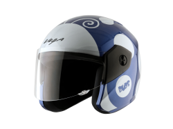 Vega Buds Helmet-White & Blue