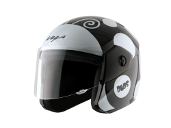 Vega Buds Helmet-Black & White