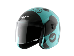 Vega Buds Helmet-Black & Mint