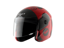 Vega Buds Helmet-Black & Red