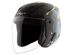 Vega Lark Helmet-Black & Neon Yellow