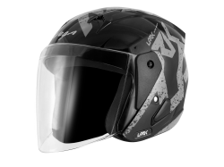 Vega Lark Helmet-Black & Silver