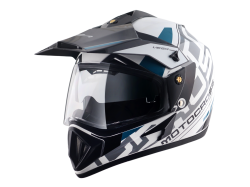 Vega Off Road Helmet-Black & White