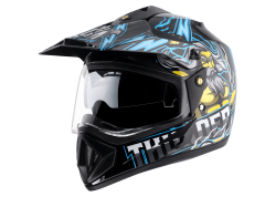 Vega Off Road Helmet-Black & Blue