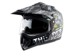 Vega Off Road Helmet-Black & Grey