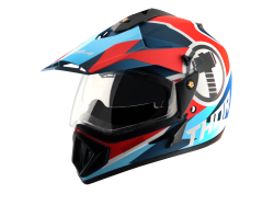 Vega Off Road Helmet-Blue & Red