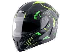 Vega Voyager Helmet-Black & Neon Yellow