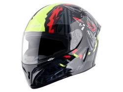 Vega Voyager Helmet-Black & Neon Yellow