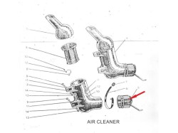 Jawa 250 air cleaner connecting end piece