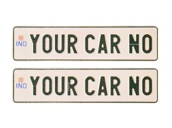 Car Number Plates | White