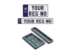 Bike Number Plates and Frames | Blue label