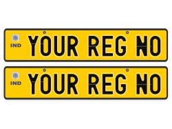 Taxi Car Number Plate | Yellow