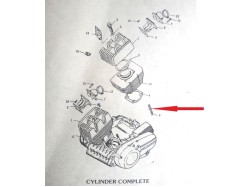 Yamaha RD350 cylinder Head rubber kit