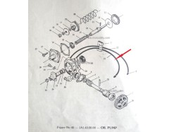 Yamaha RD350 oil pump hose pipe