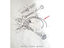 Yamaha RD350 oil pump hose pipe