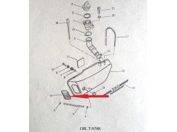 Yamaha RD350 oil tank mold