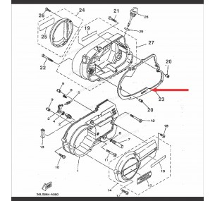 RX100 Crankcase Gasket Cover