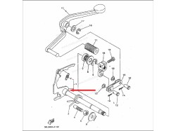 RX100 Gear shif shaft assy