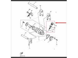 RX100 Shift Cam, Bolt, gasket, spring, ball