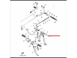 RX100 main stand shaft